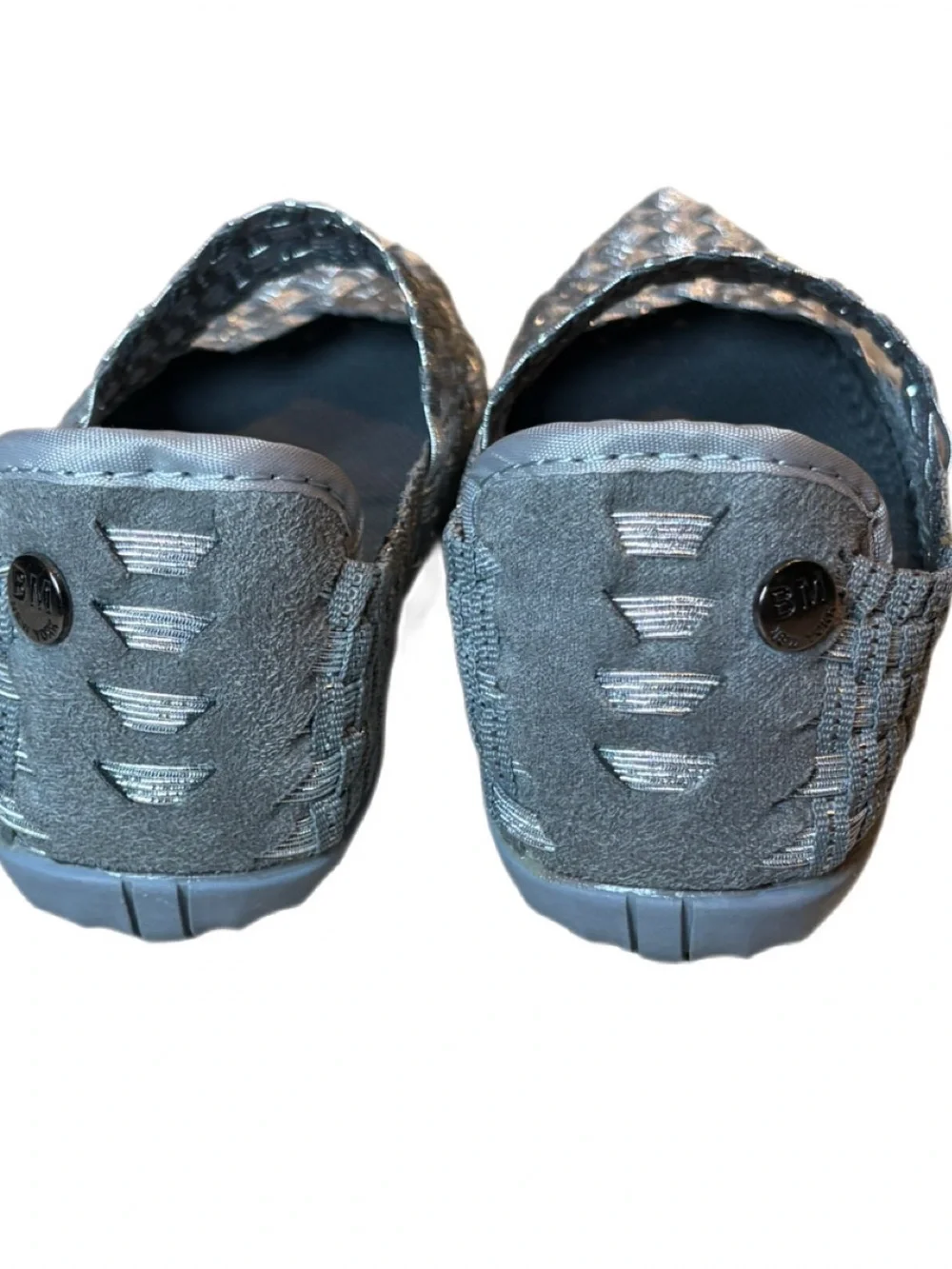 Bernie Mev Cuddly Kid Mary Jane Flats Metallic Pewter EU31 NWT
